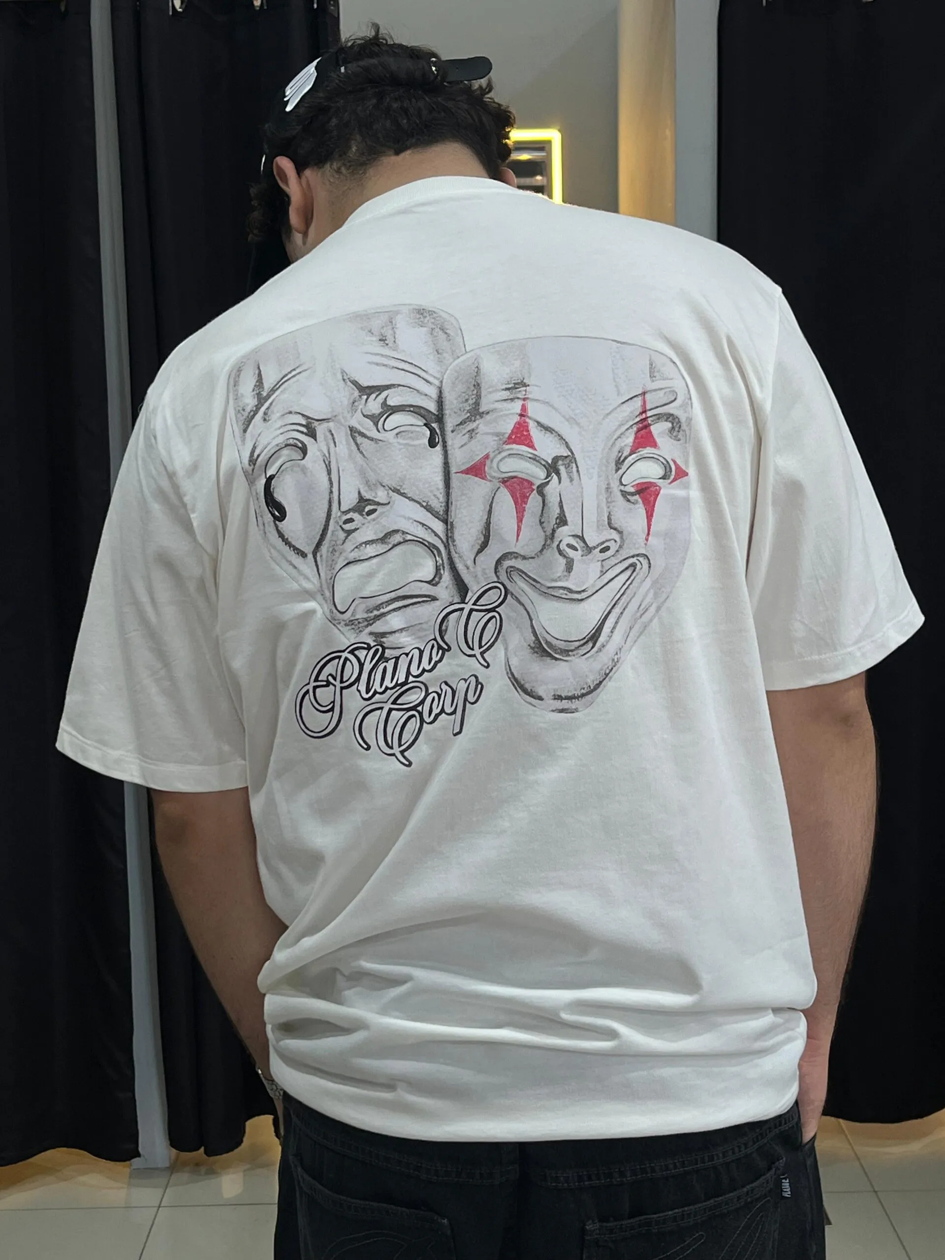 Camiseta Plano C. Masks Marfim