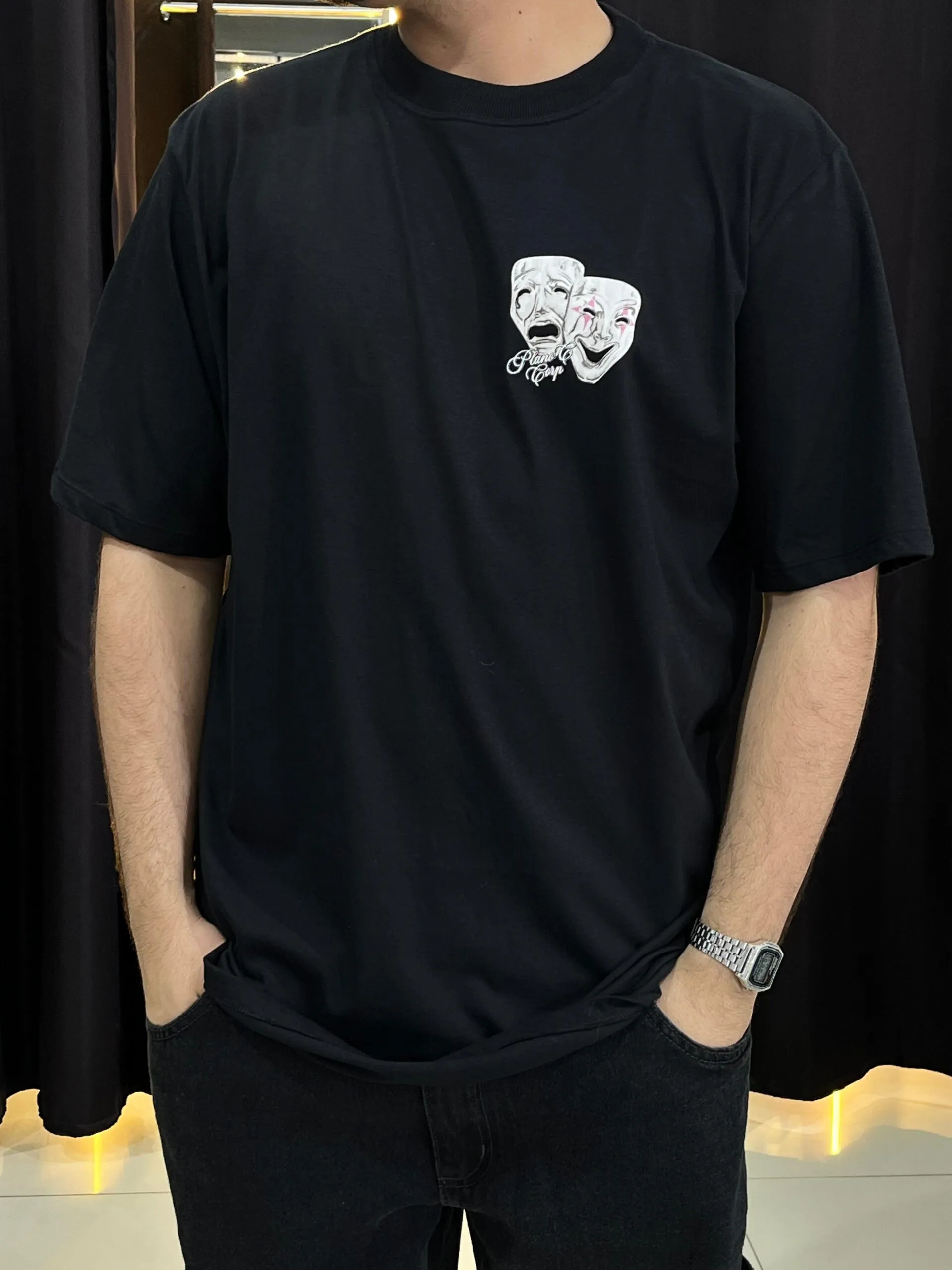 Camiseta Plano C. Masks Preto - Imagem 2