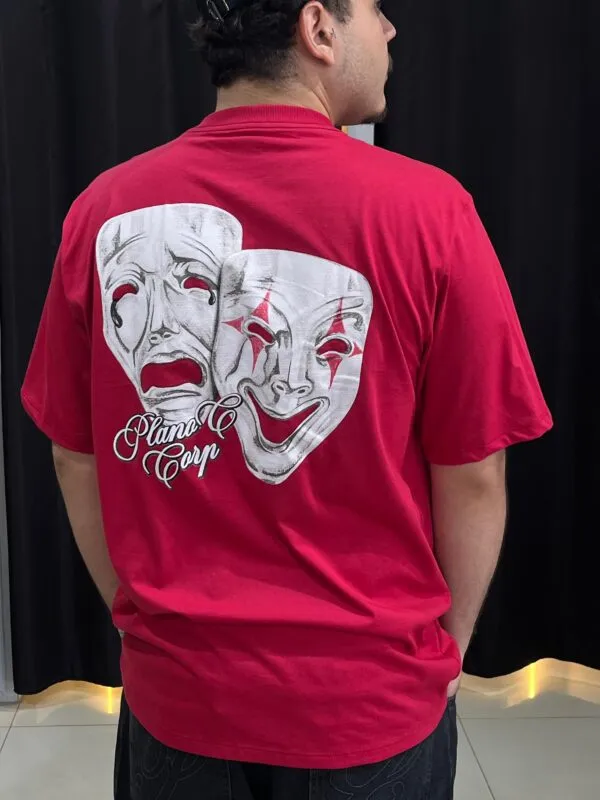 Camiseta Plano C. Masks Vermelho