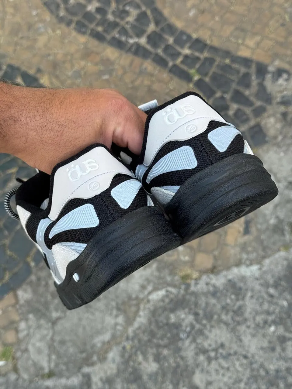 Tenis Ous Fluente Gtx Cinza Preto - Imagem 11