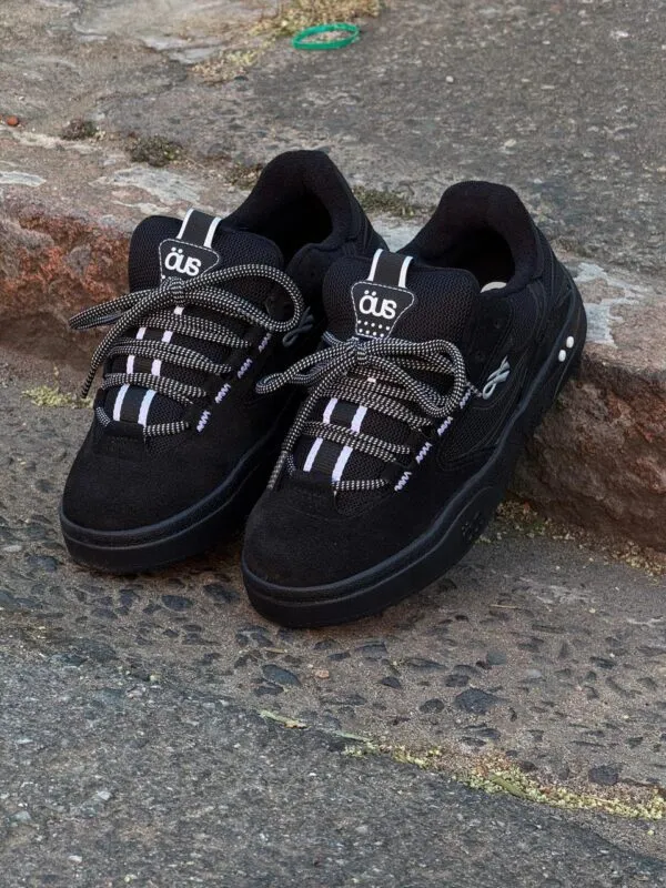 Tenis OUS Fluente GTX Preto Branco Preto - Imagem 4