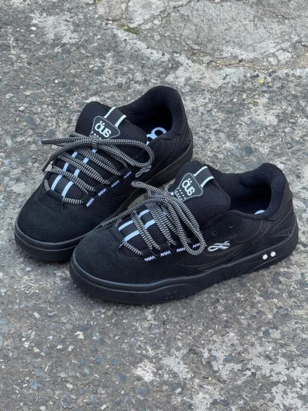 Tenis OUS Fluente GTX Preto Branco Preto - Imagem 8