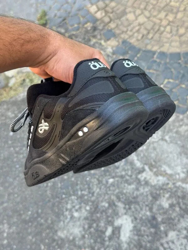 Tenis OUS Fluente GTX Preto Branco Preto - Imagem 5