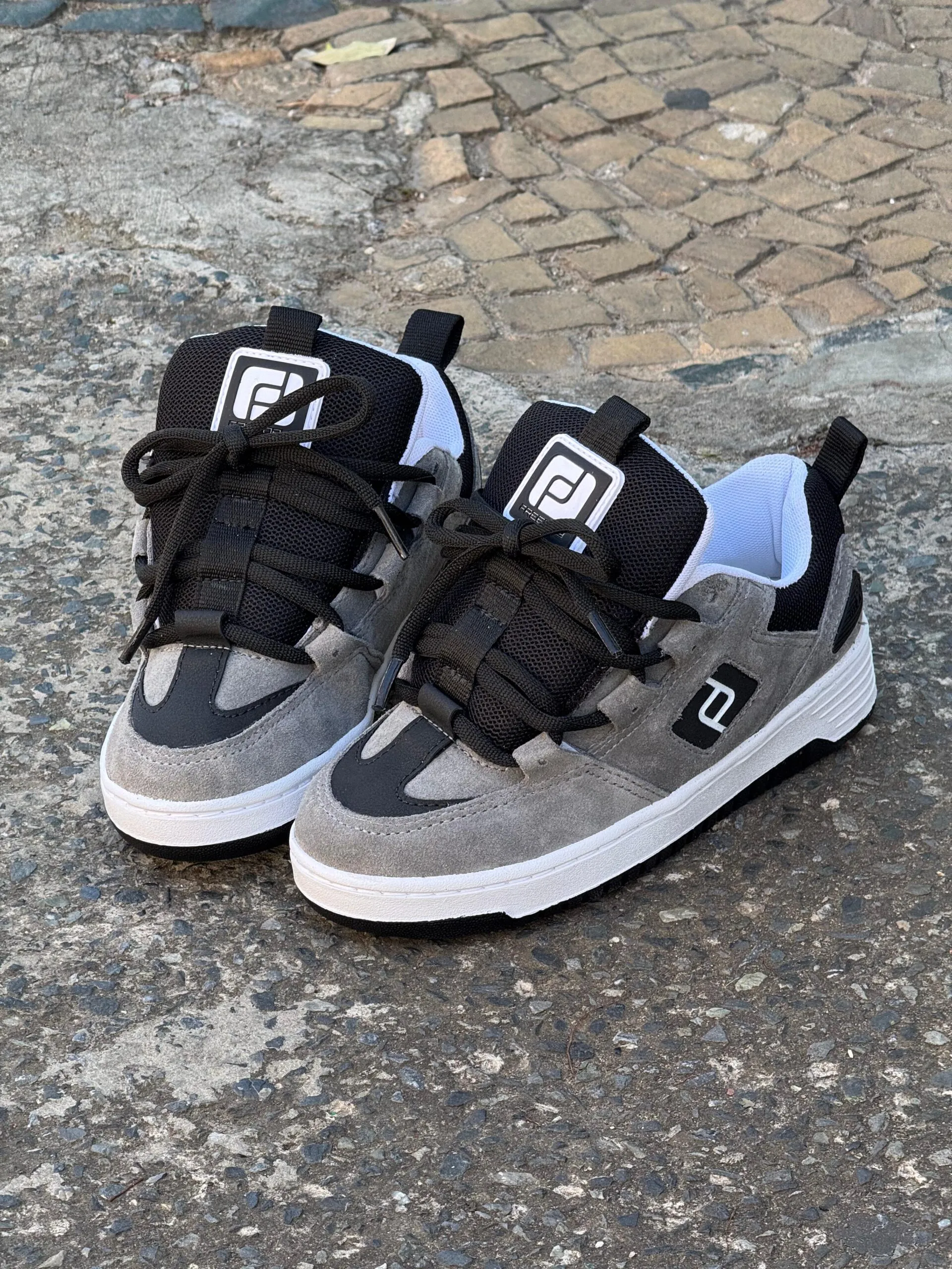 Tenis Freeday Spin Cinza Preto - Imagem 6