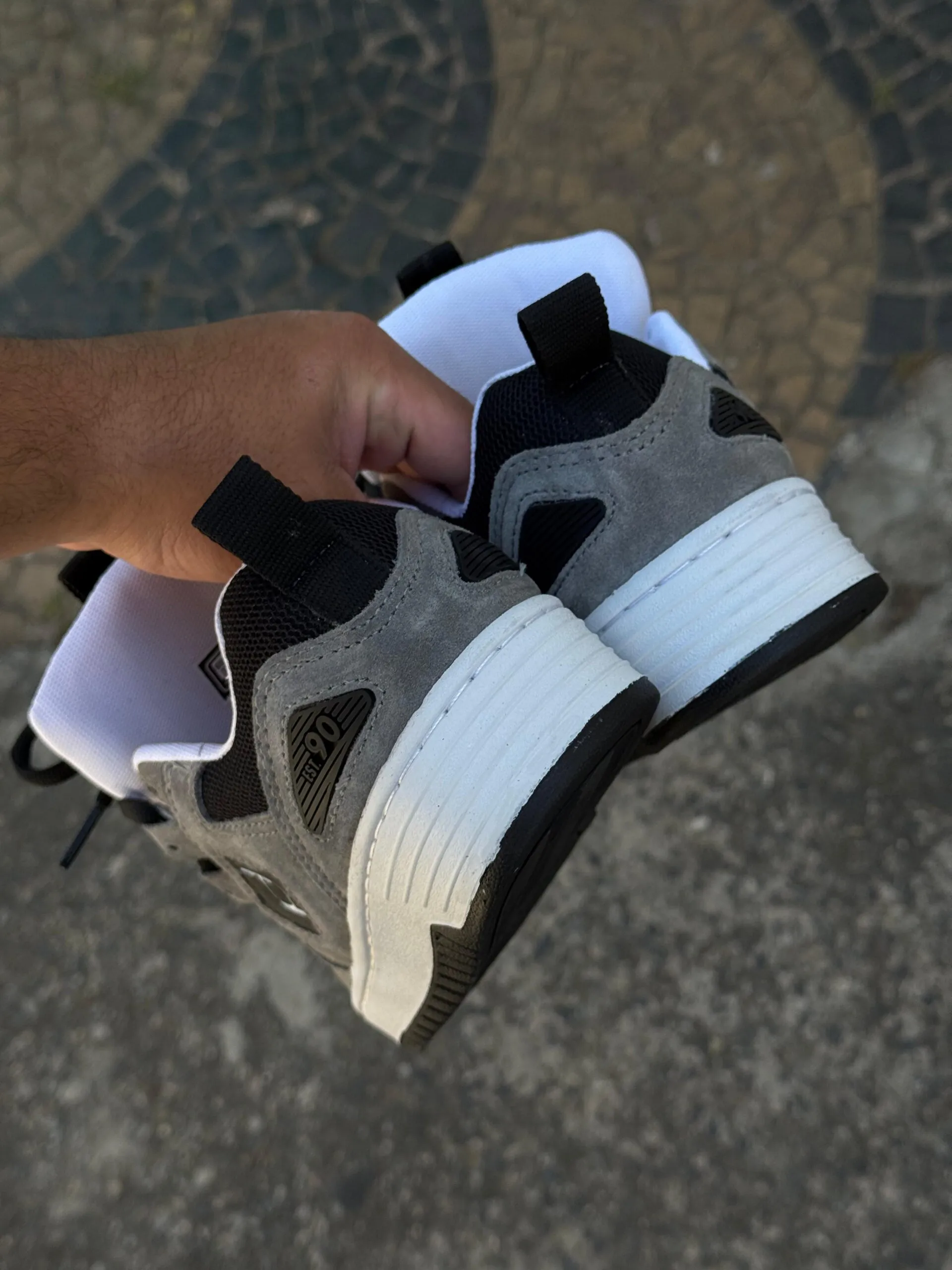 Tenis Freeday Spin Cinza Preto - Imagem 5