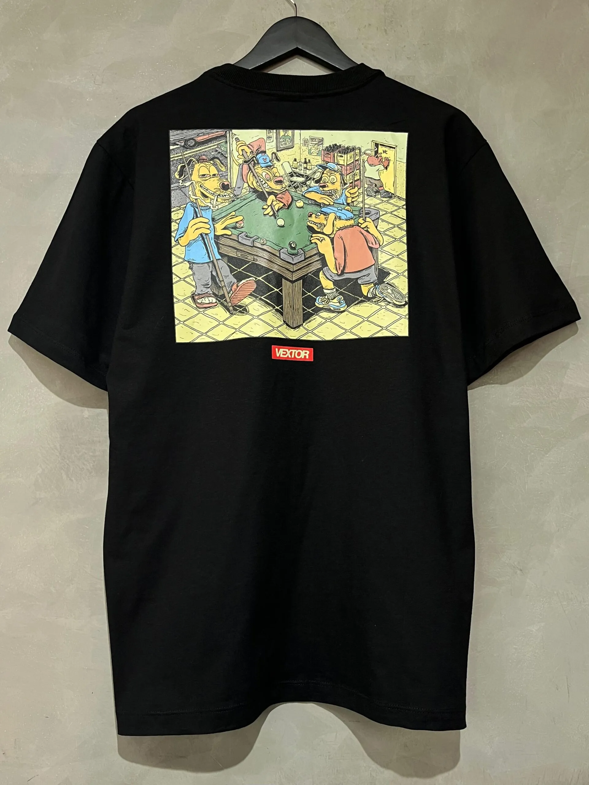 Camiseta Vextor Snooker Dogs Preto