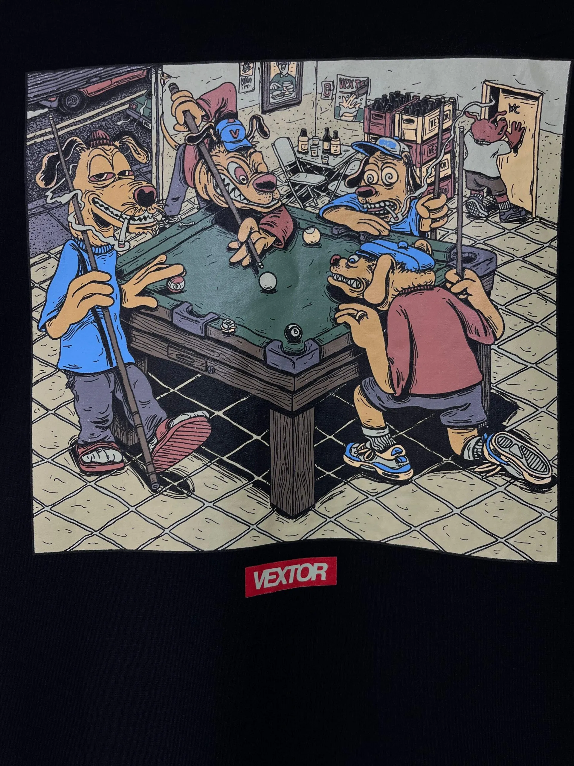 Camiseta Vextor Snooker Dogs Preto - Imagem 4