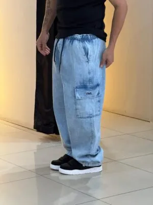 Calça Cargo Loko Blue Jeans
