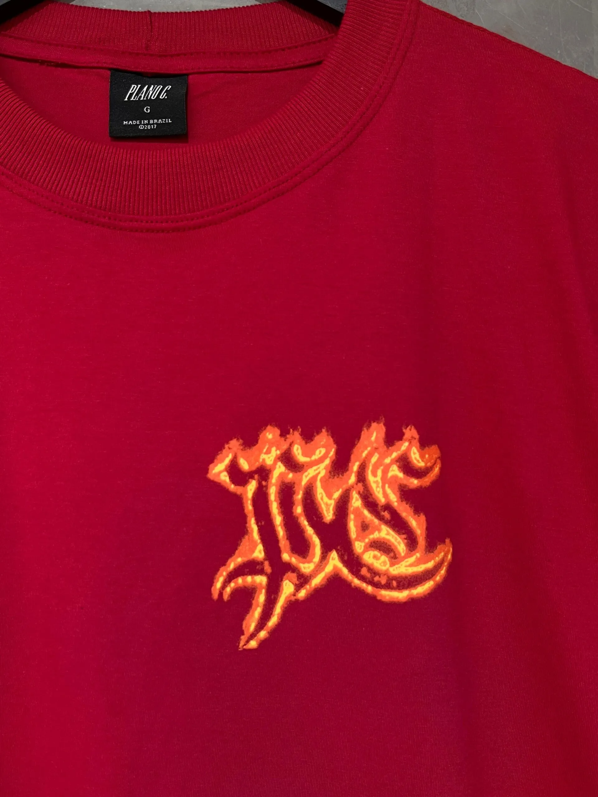 Camiseta Plano C. Flames  Vermelho - Imagem 4