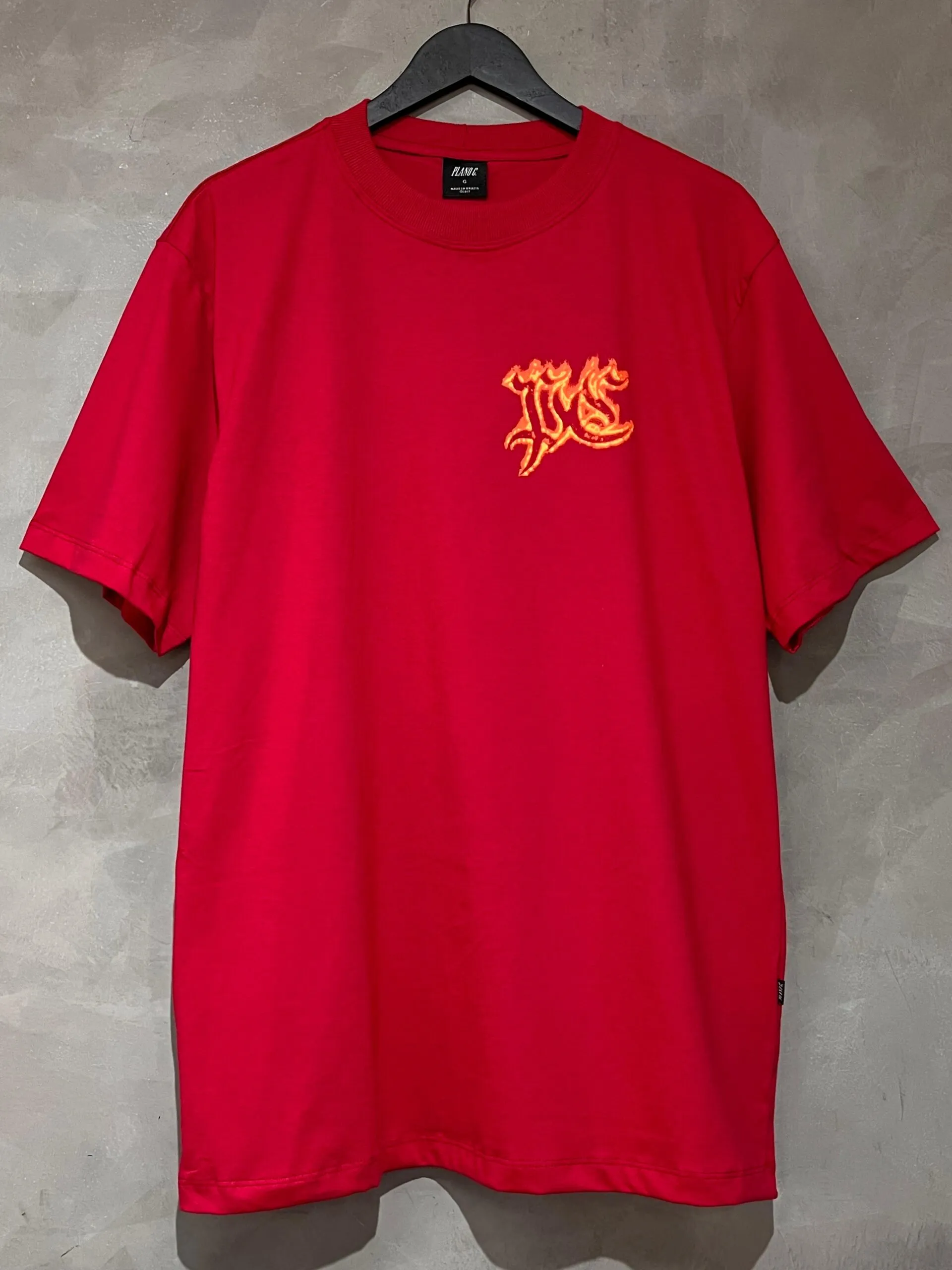 Camiseta Plano C. Flames  Vermelho - Imagem 3
