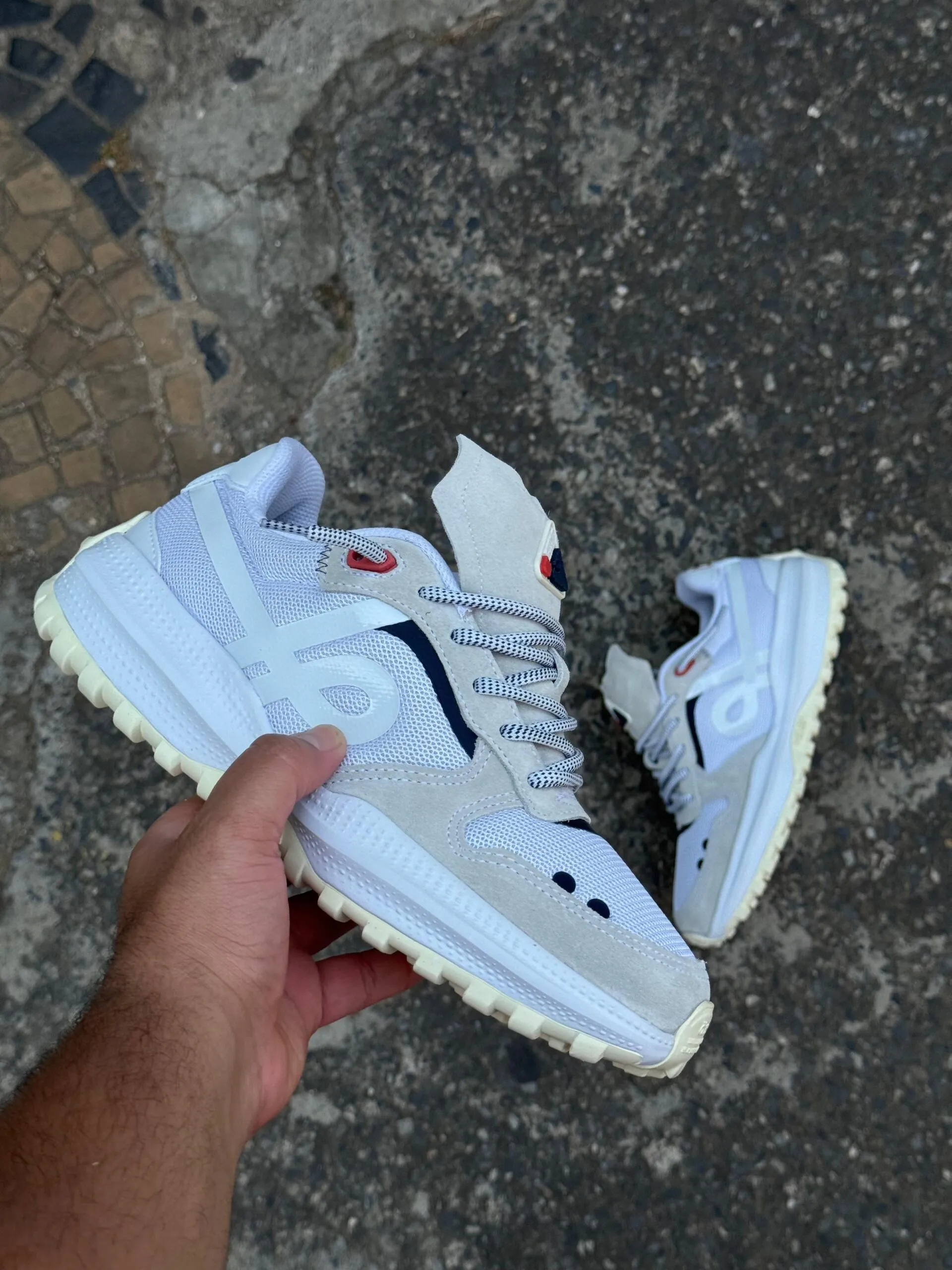 Tênis Öus Hevea Dots Branco Bege - Imagem 7