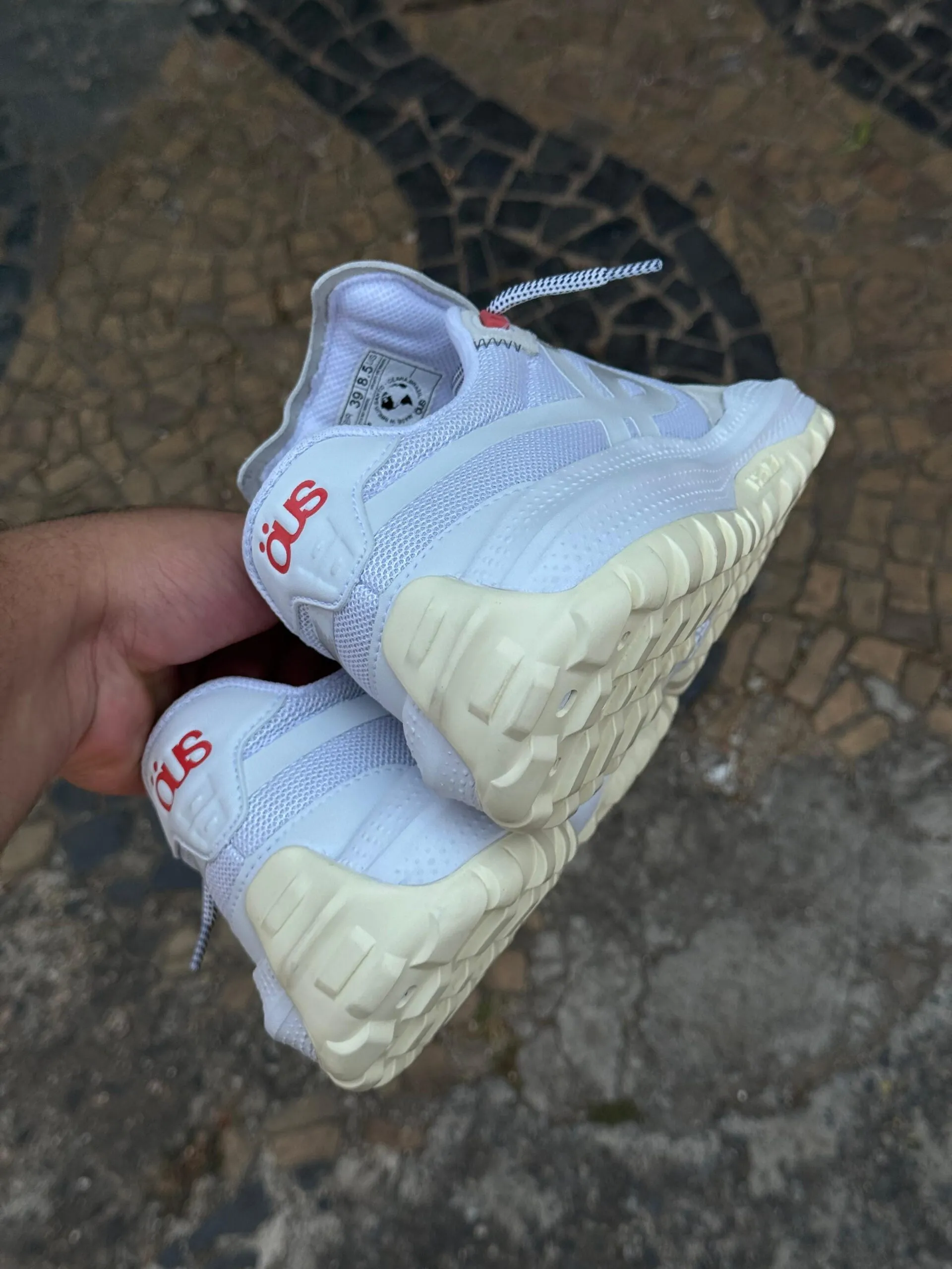 Tênis Öus Hevea Dots Branco Bege - Imagem 3