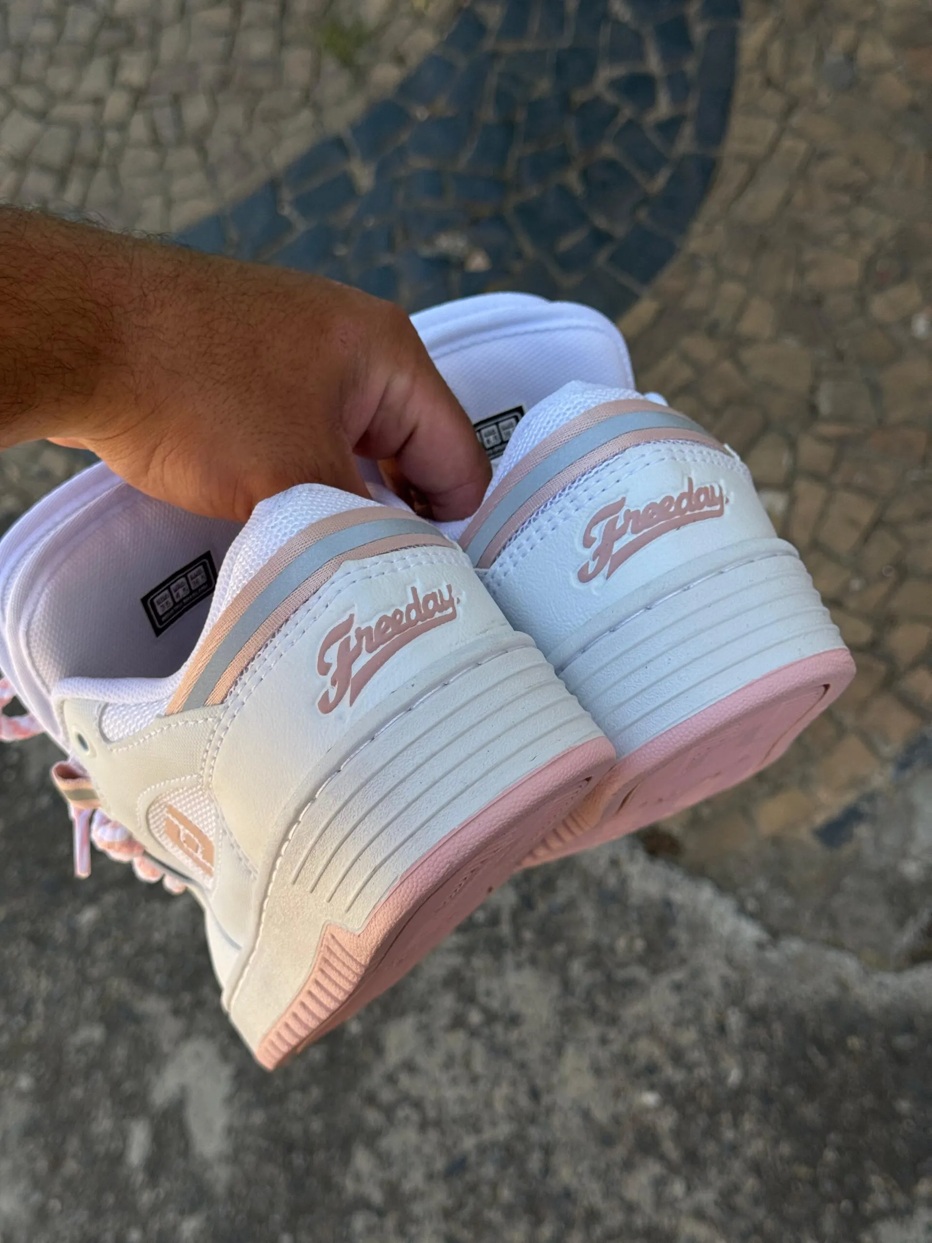 Tênis Freeday Switch Branco Rosa BB - Imagem 3