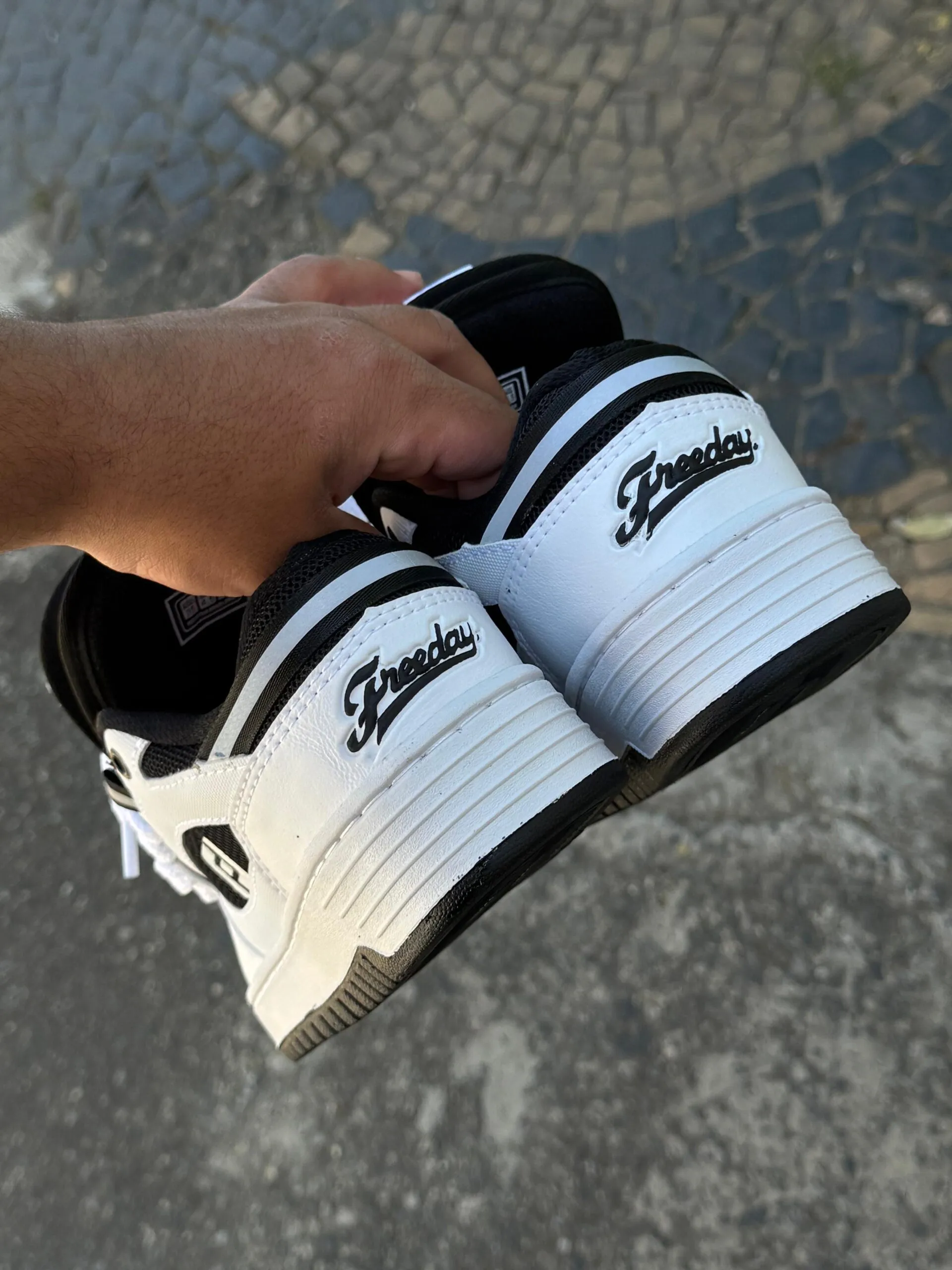 Tenis Freeday Switch Branco Preto - Imagem 4