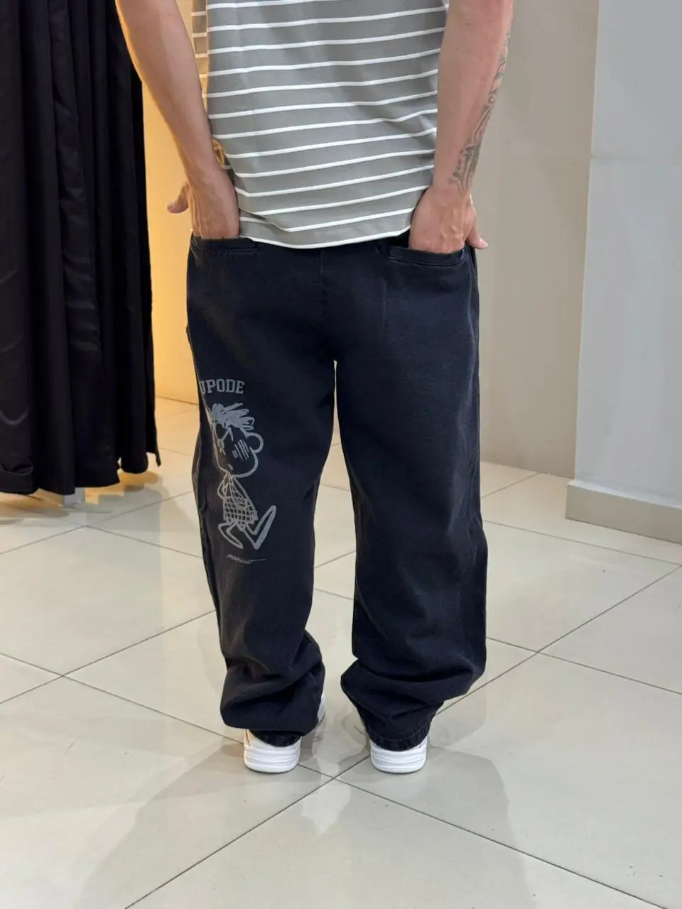 Calça Chino Tupode Cascão Stone - Imagem 5