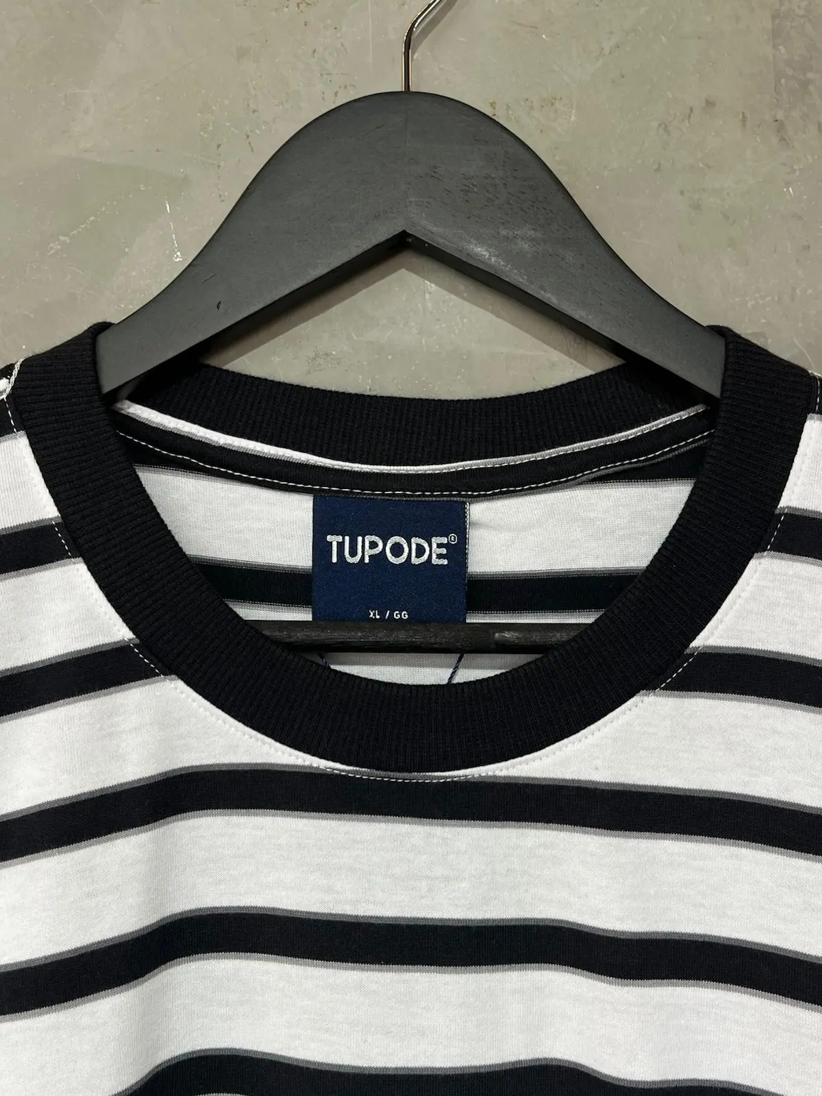 Camiseta Tupode Listrada Branco PB - Imagem 2