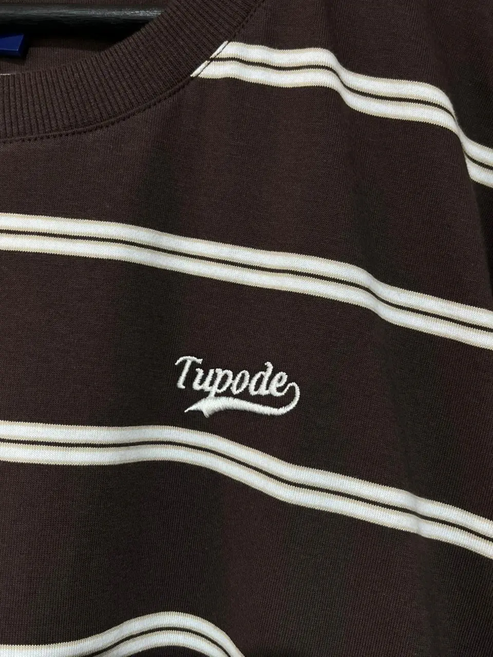 Camiseta Tupode Listrada Marrom - Imagem 3