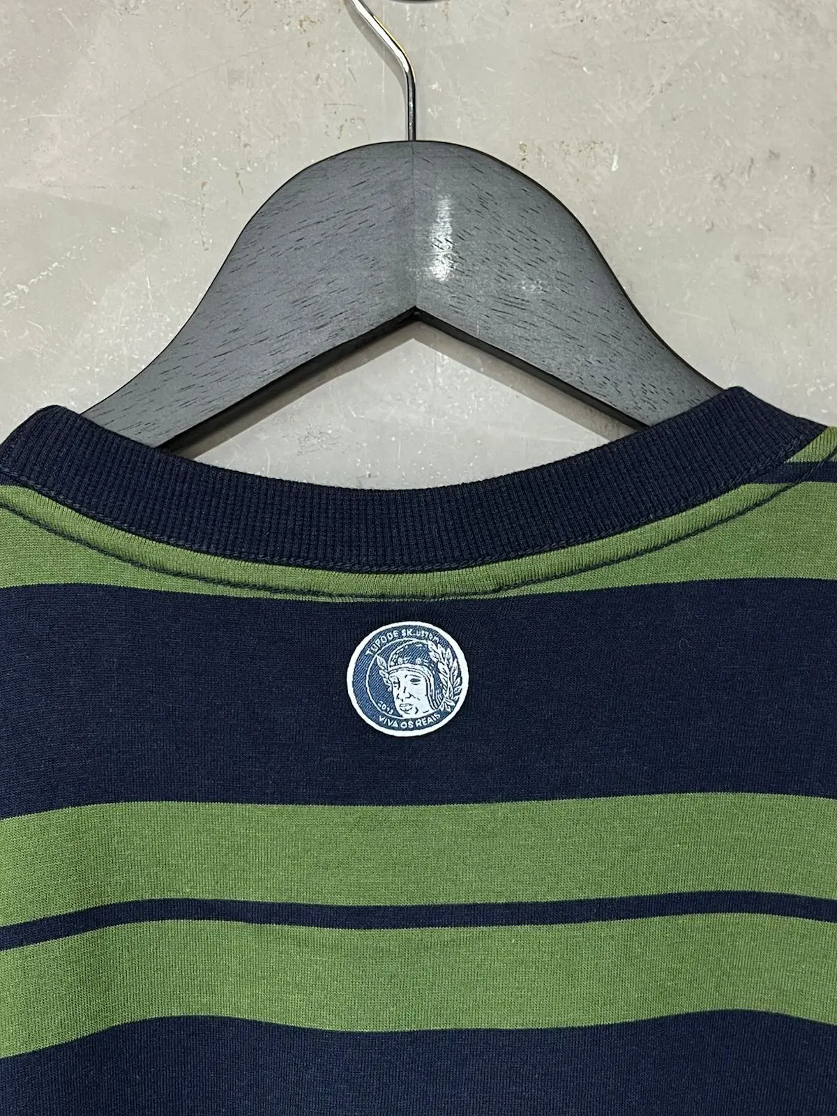 Camiseta Tupode Listrada Verde Azul - Imagem 4