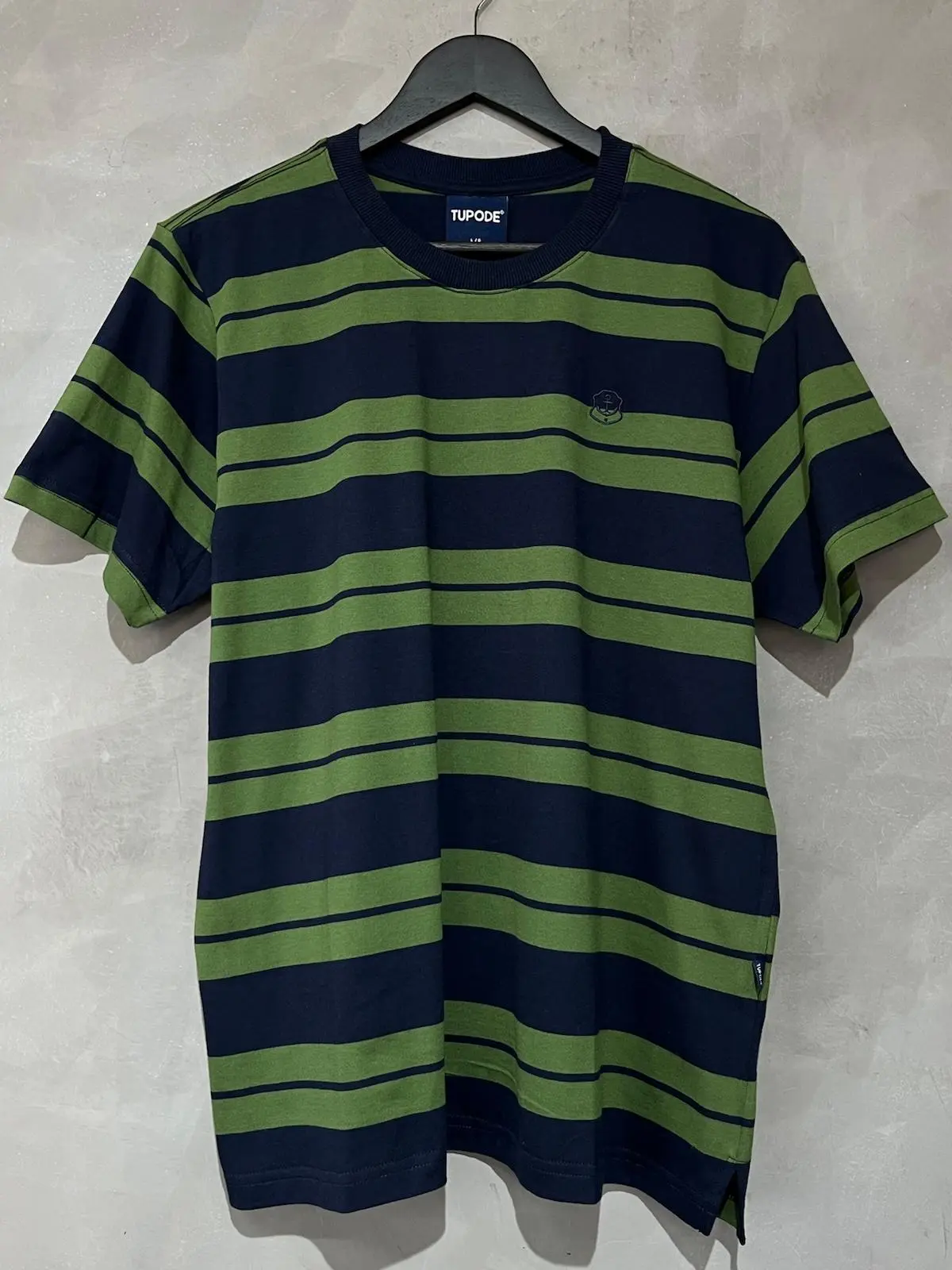 Camiseta Tupode Listrada Verde Azul