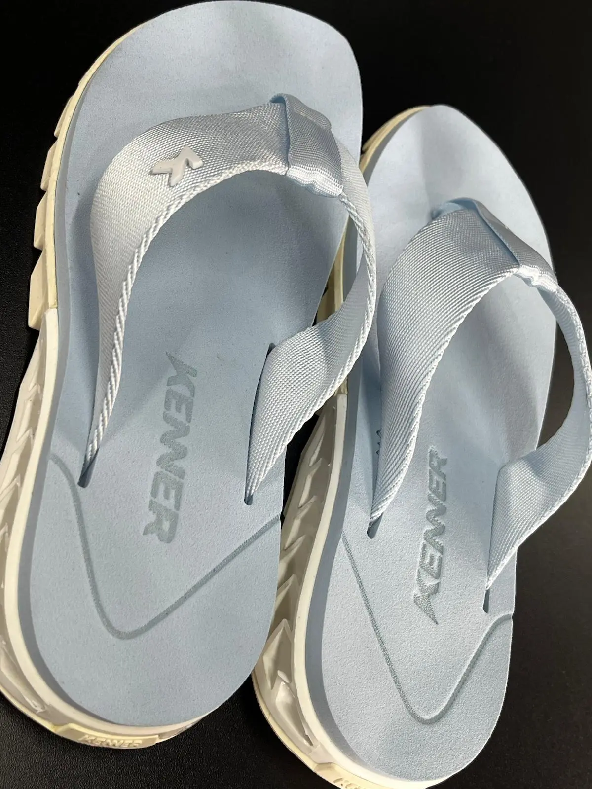 Chinelo Kenner Rakka Branco Azul Calmo - Imagem 4