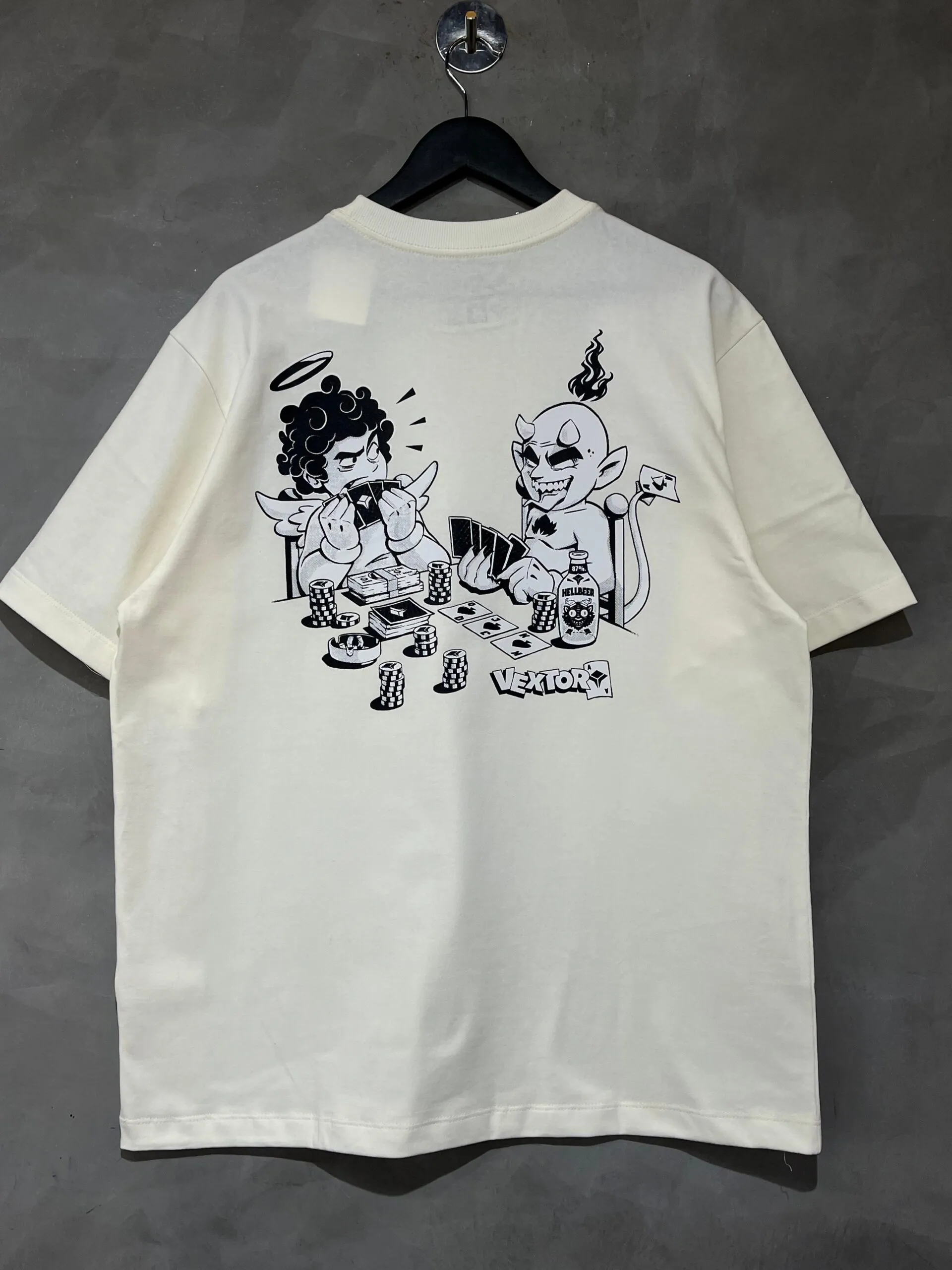 Camiseta Vextor Poker Face Off White