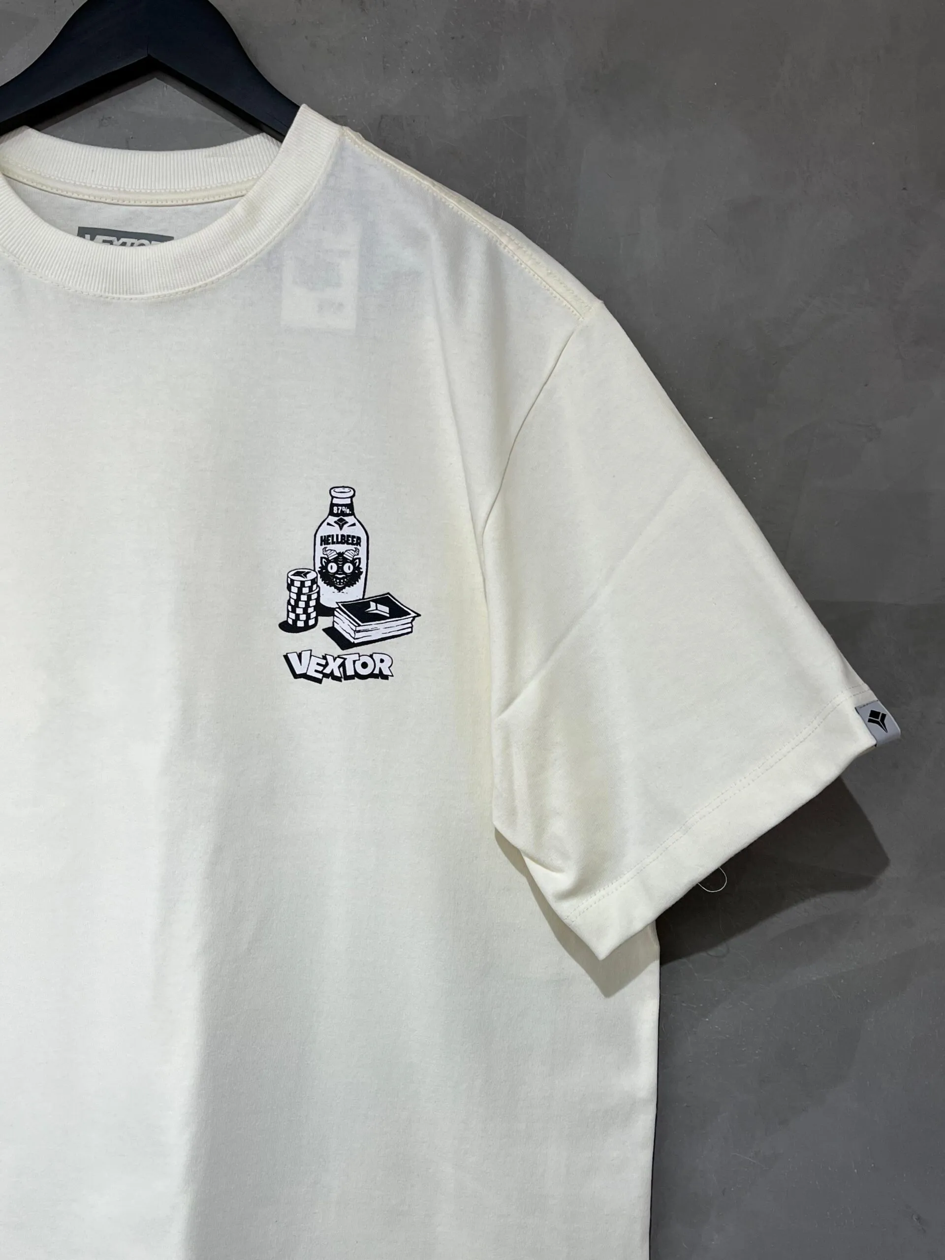 Camiseta Vextor Poker Face Off White - Imagem 3