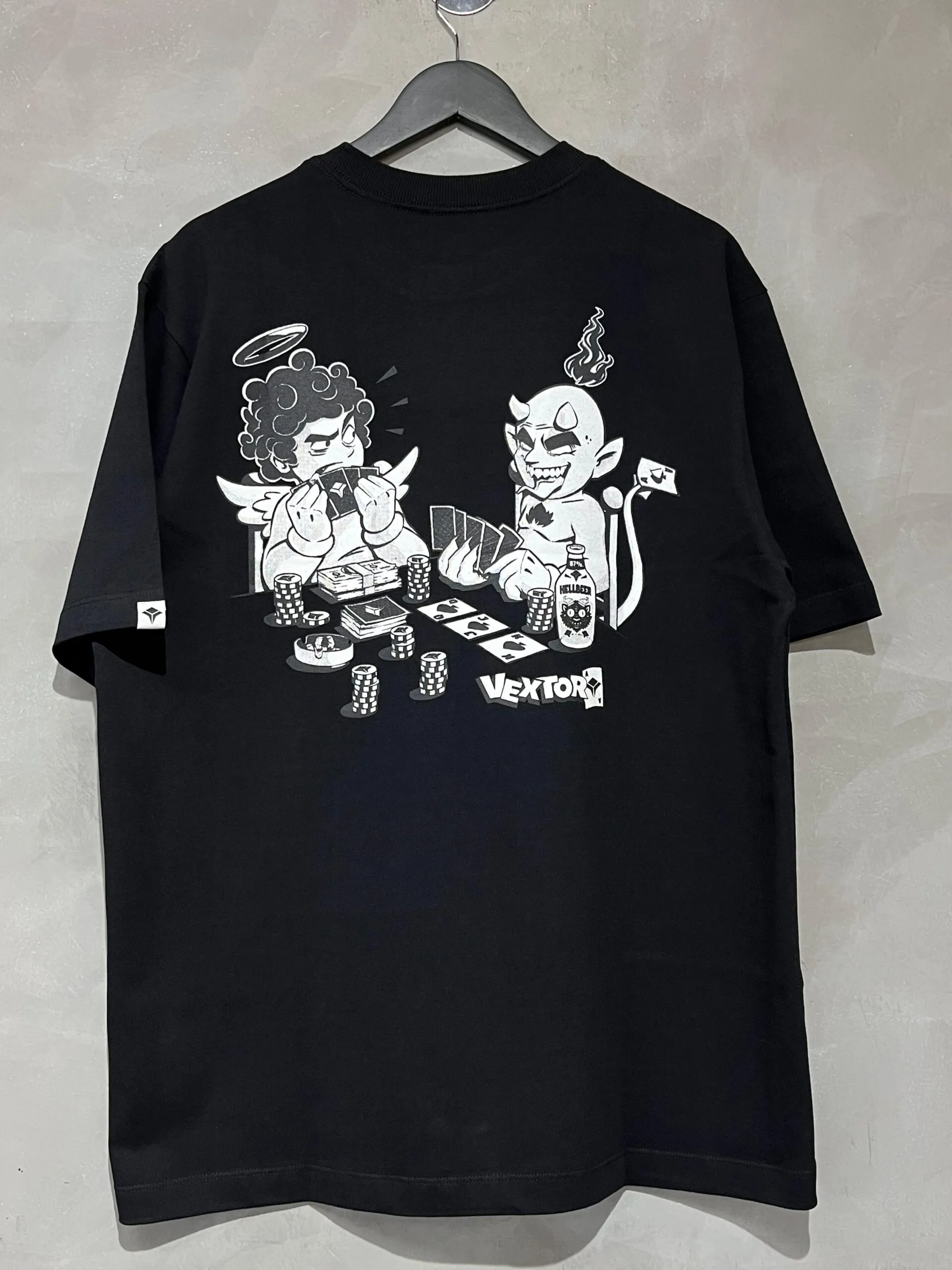 Camiseta Vextor Poker Face Preto