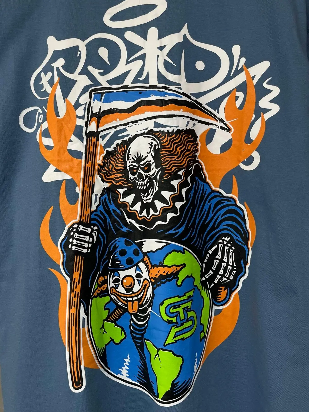 Camiseta Oversized Tripside "Palhaço" azul - Imagem 2