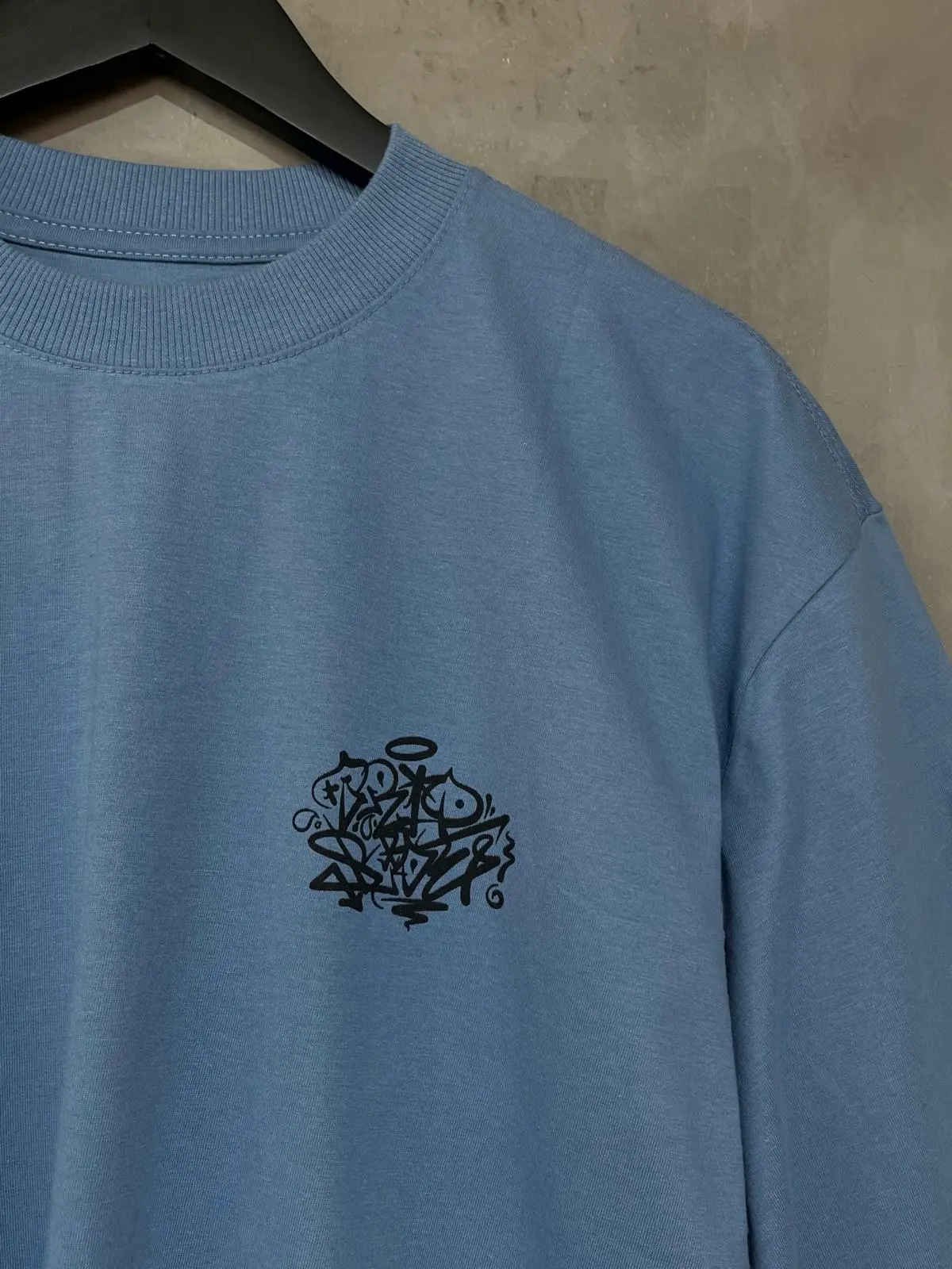 Camiseta Oversized Tripside "Palhaço" azul - Imagem 4