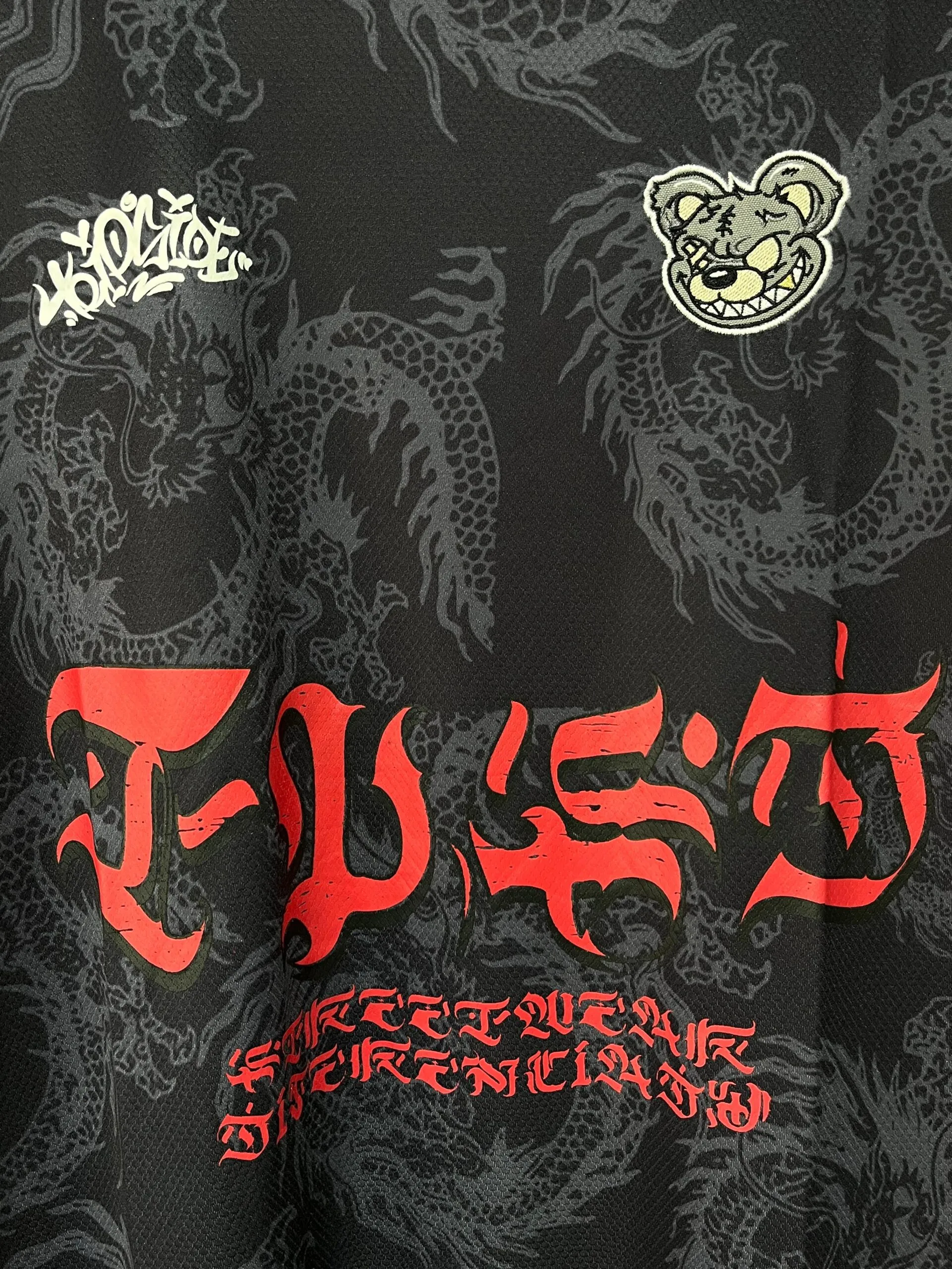 Camiseta Polo Dry Fit Tripside “Dragon” Preta - Imagem 5