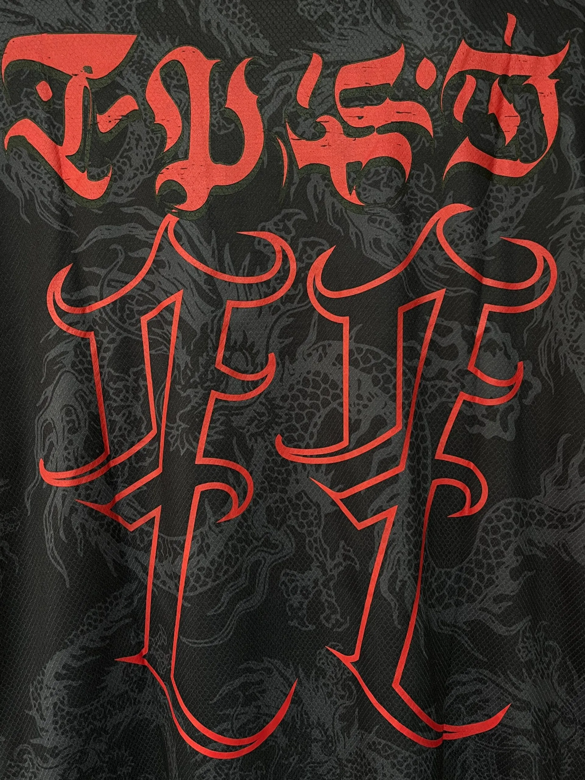 Camiseta Polo Dry Fit Tripside “Dragon” Preta - Imagem 3