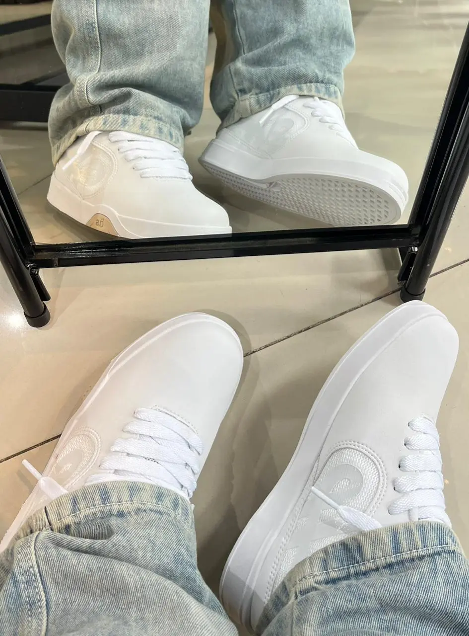 Tênis OUS imigrante branco/khaki - Imagem 2