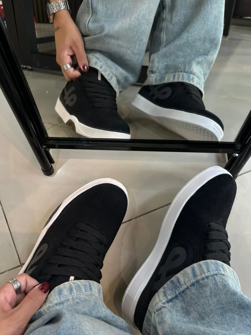 Tênis OUS Imigrante  Preto/Cinza essencial - Imagem 2