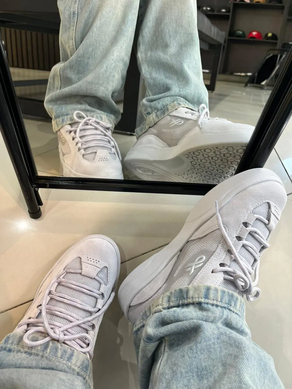 Tênis OUS Fluente GTX Cinza Neblina Essencial - Imagem 5