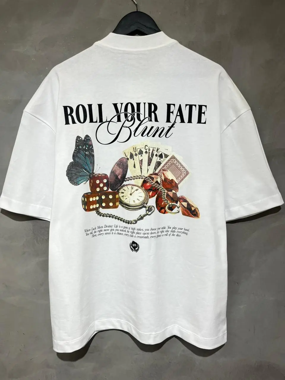 Camiseta Blunt Oversized Luck Branco